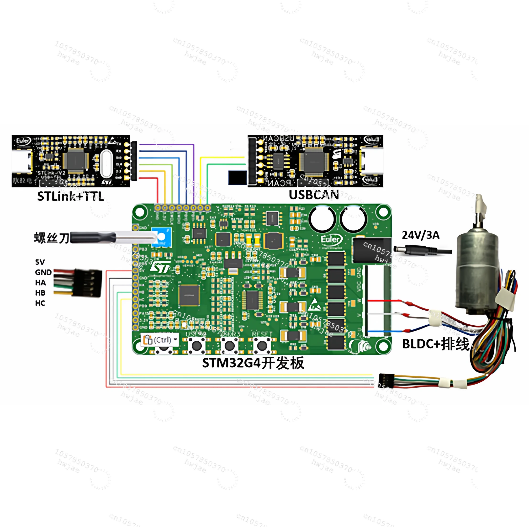 

ST STM32G4 motor FOC control development learning board