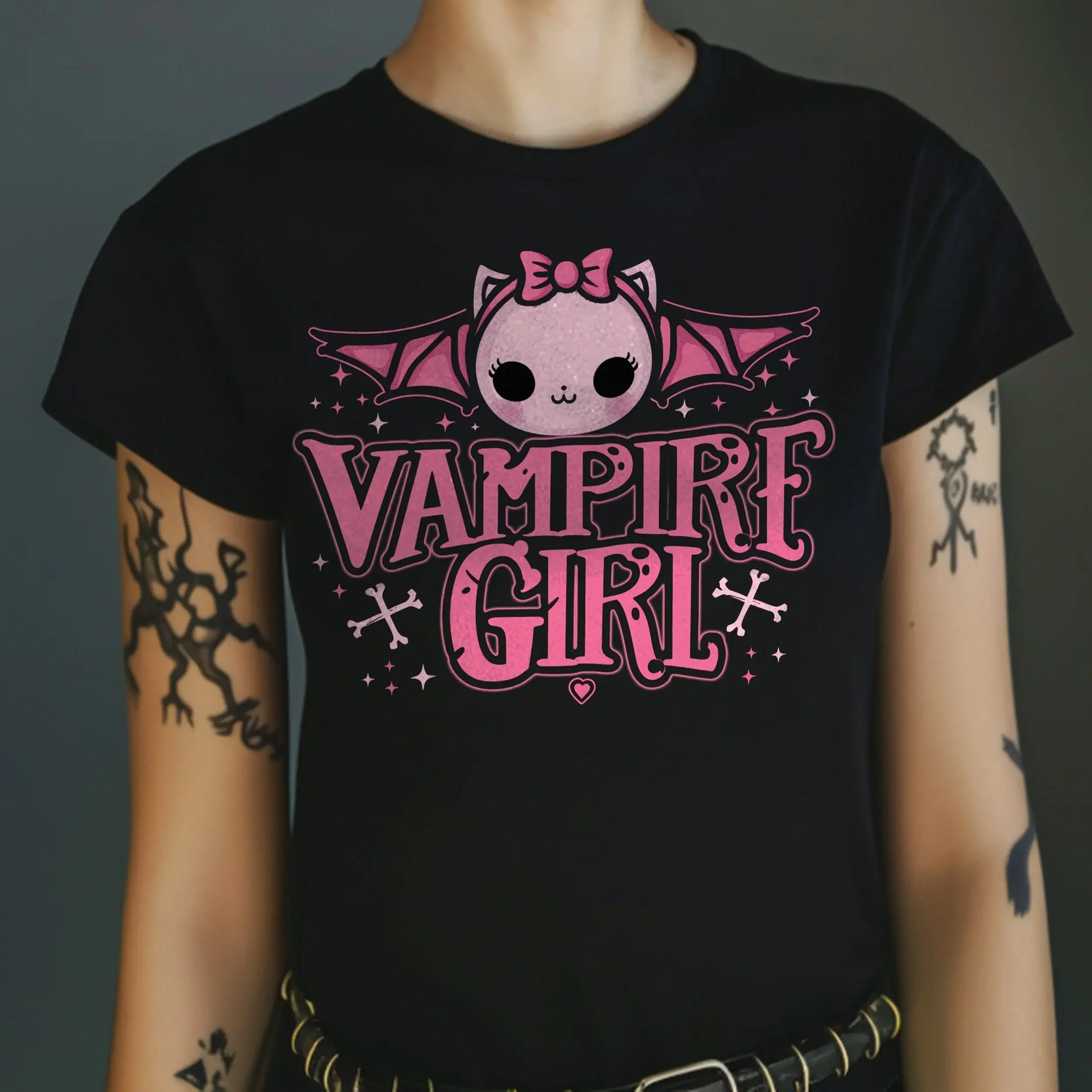 Kawaii Vampire Pastel Goth T Shirt Scenecore Emo Appeal Alternative Clothing Creepy Cute Gothic Vamp Witchy Vibes s