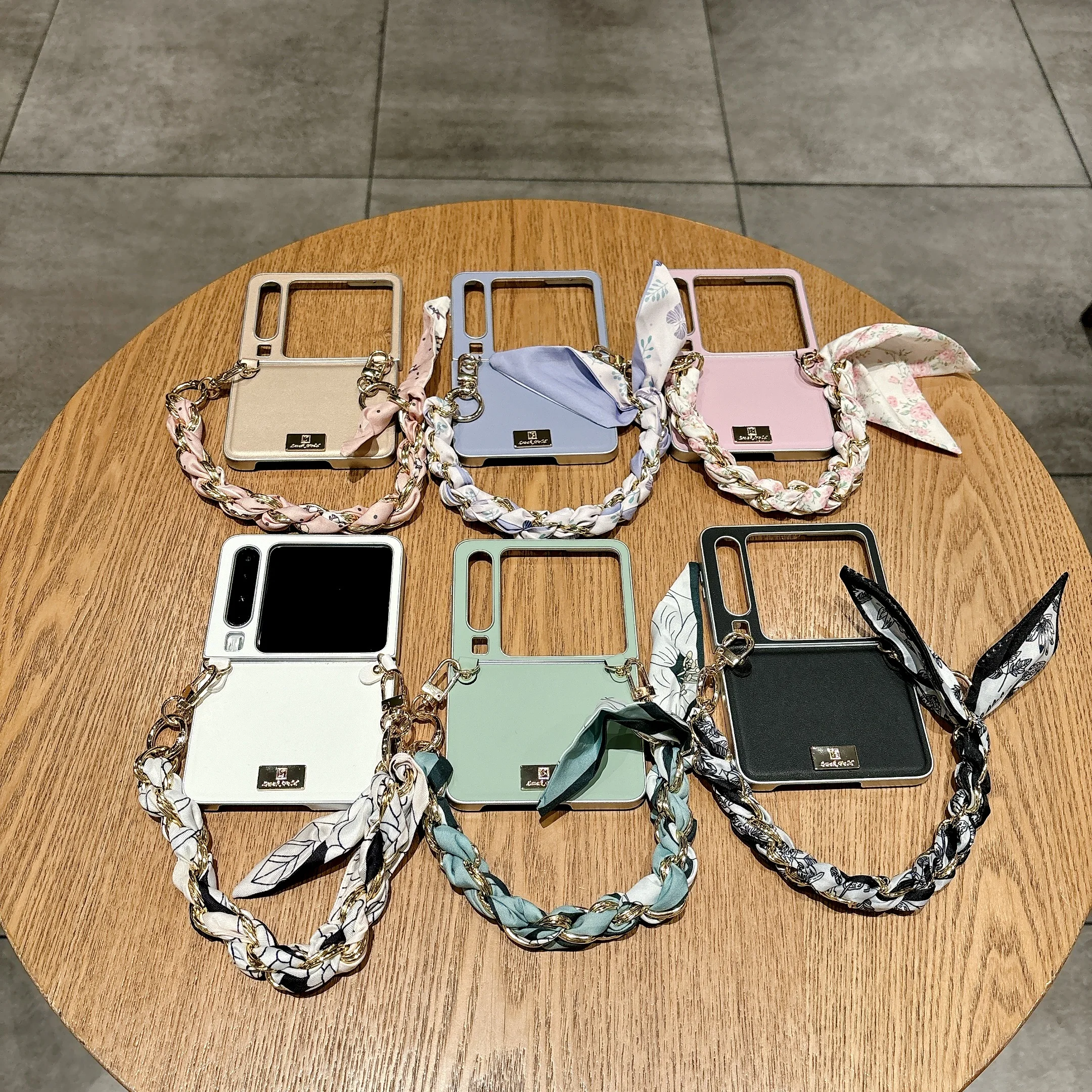 

Back Cover For Huawei Pura X Case with Bracelet Chain Wristband Morandi Color PU Leather Hard Pc Shockproof Phone Case