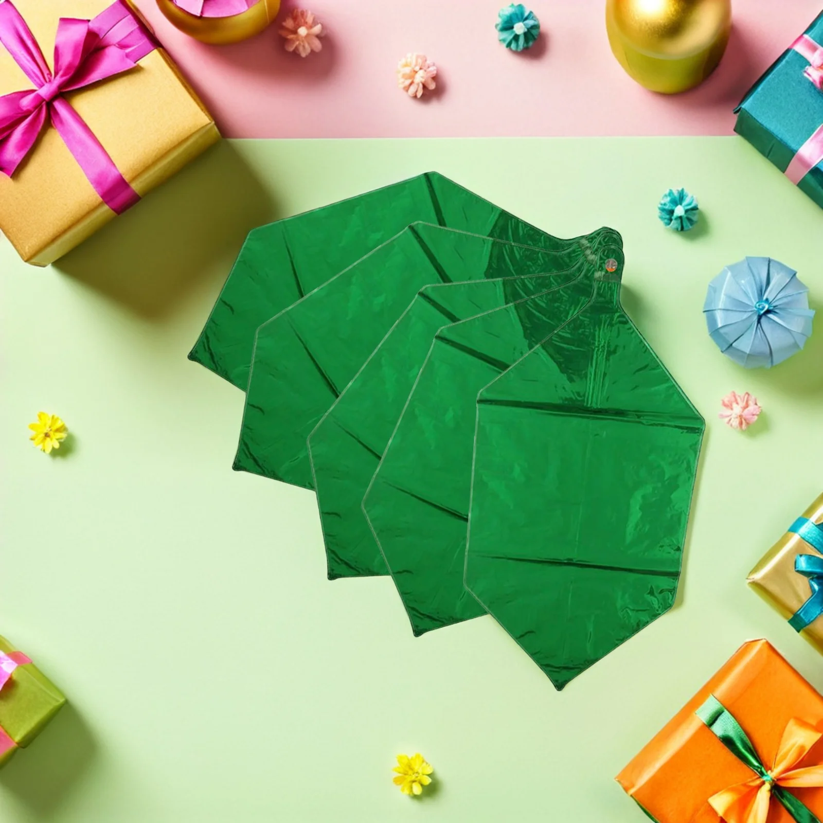 

5pcs 24Inch 4D Square Aluminum Film Balloon Cube Foil Party Supplies Decor Wedding Birthday Festival Rose Gold