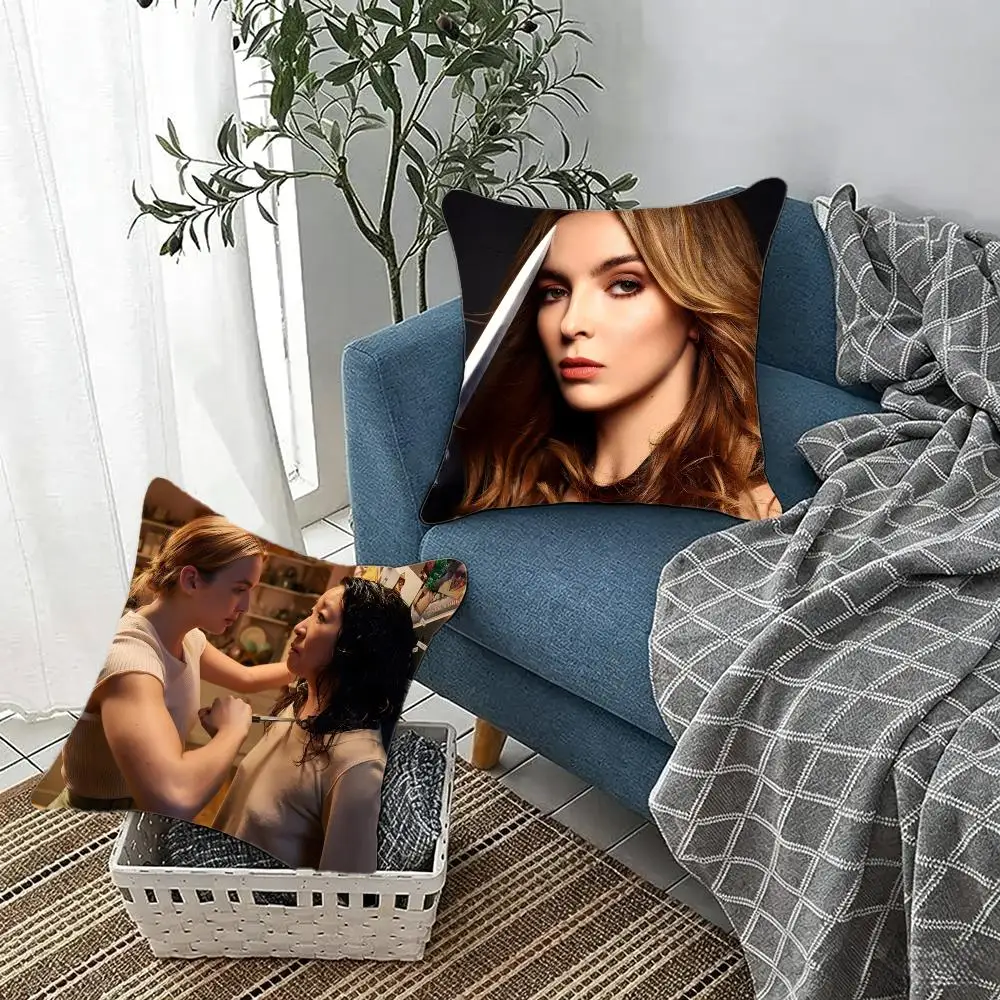 Serious Drama W-Weak Hero Class Cushion Cover Fluffy velvet Nordic style plush Living room sofa decorative