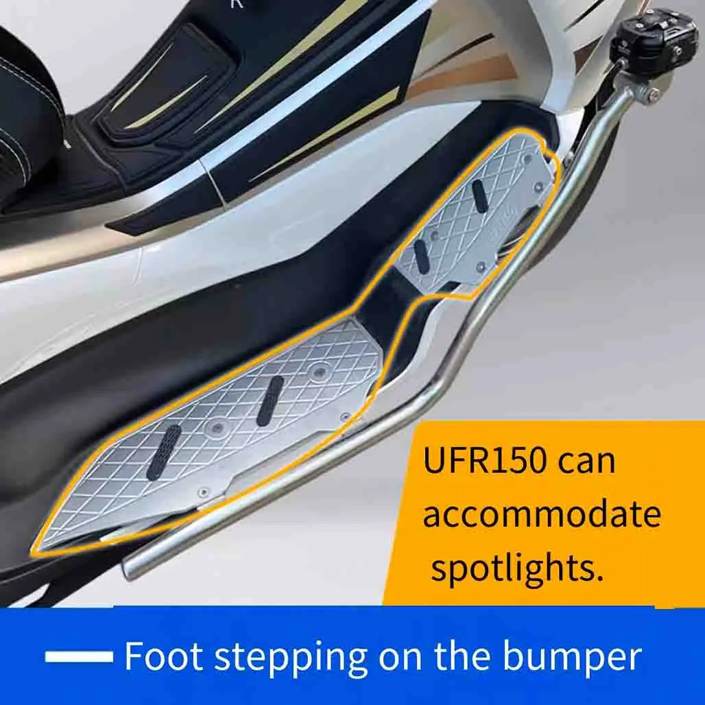 For HAOJUE UFR150 UFR 150 modified practical accessories guardrail stainless steel pedal thickened bumper