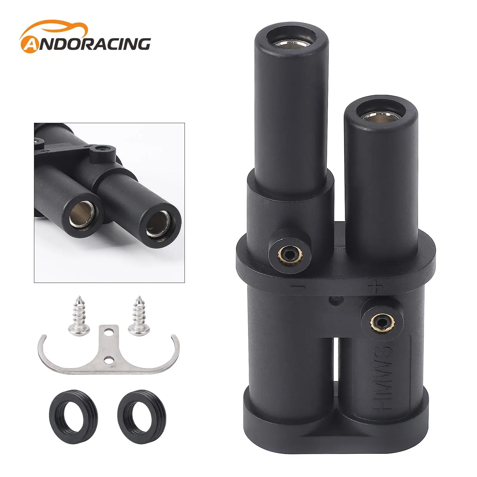 

New Remote Jump Start Plug Terminal High Capacity Black For Hella 8JA 177 305-101 For Cranes, Forklifts, Agricultural Machinery