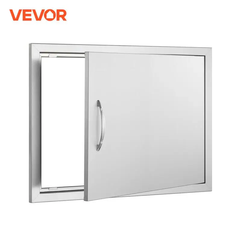 VEVOR BBQ Access Door Stainless Steel Flush Mount Door Wall Vertical Door for BBQ Island Grill Station Outside Cabinet