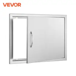 VEVOR BBQ Access Door Stainless Steel Flush Mount Door Wall Vertical Door for BBQ Island Grill Station Outside Cabinet