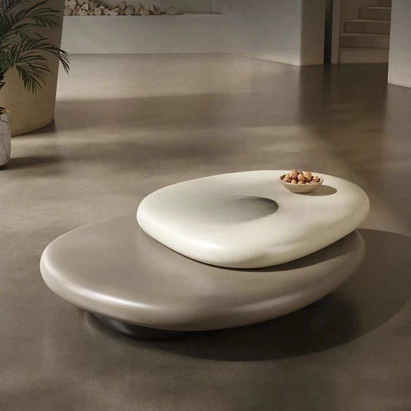 

Table Basse Rotative Simple et Moderne pour Salon, de Forme Spéciale, Style Nordique, Nouveau Modèle
