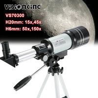 Visionking 70300 HD Professional Astronomical Telescope with Tripod Monocular Moon Bird Watching Gift With Phone Adapter Finder