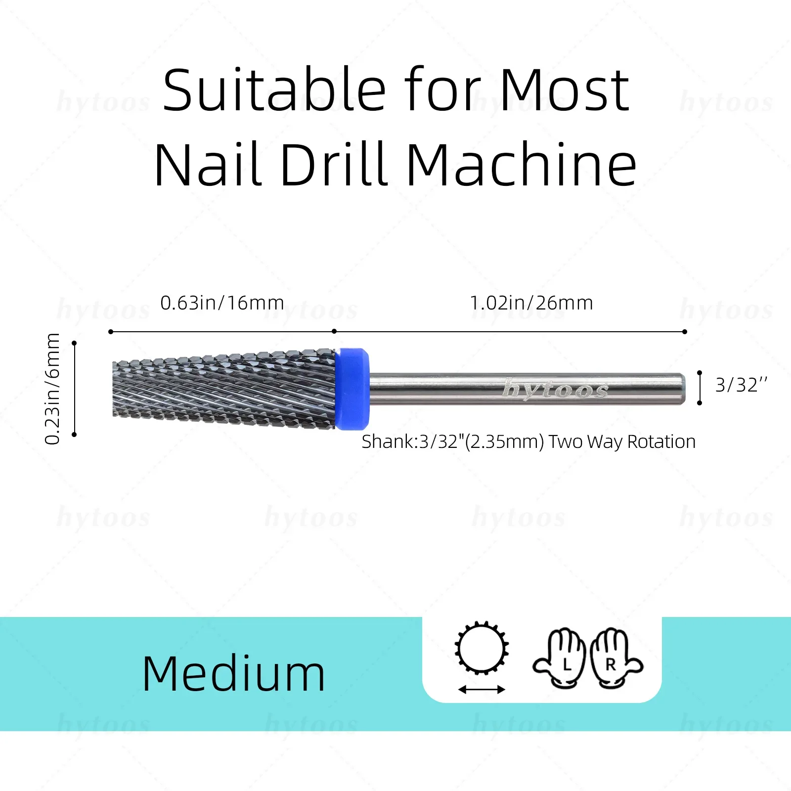 HYTOOS 5 في 1 مسمار لقمة ثقب DLC أسود 16 مللي متر سطح مسطح مدبب كربيد مسمار بت إزالة هلام أداة التدريبات الكهربائية ملف الملحقات #3