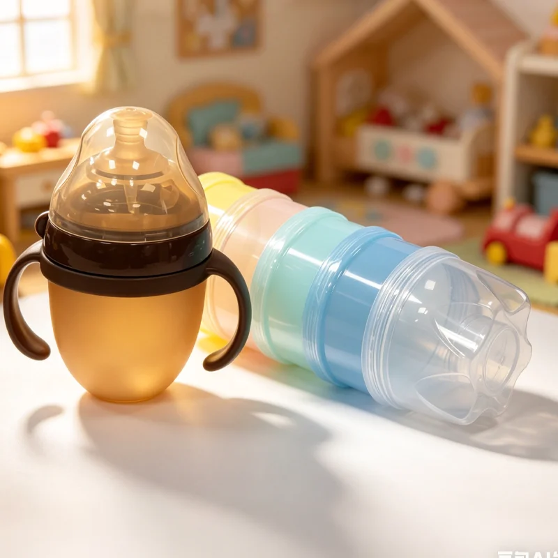 Silicone Baby Bottle And Formula Box Set Ideal Baby Supplies Gift Combination for Festivals