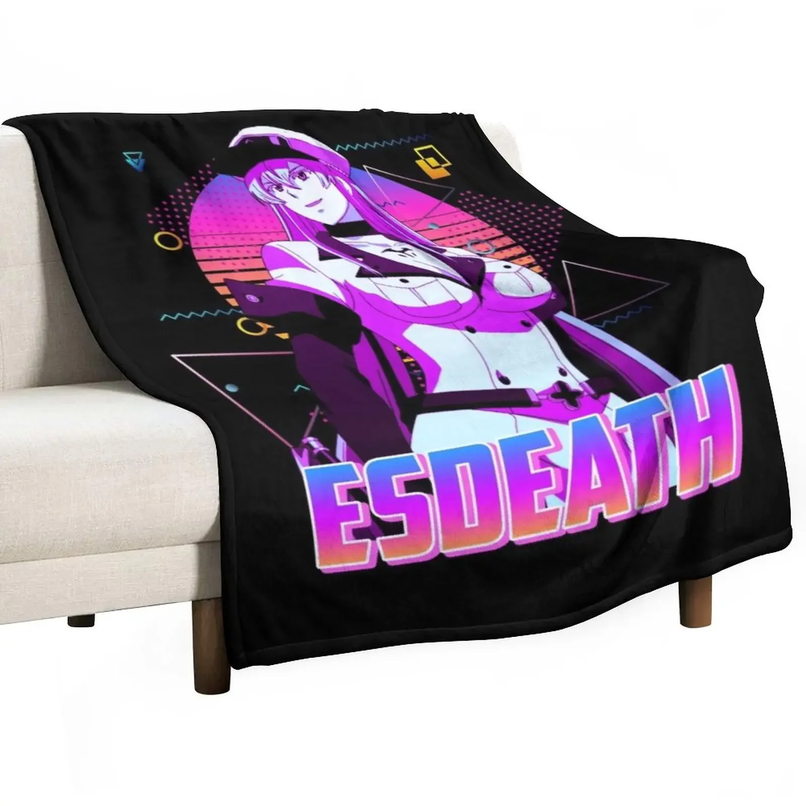 ESDEATH - Retro Art Throw Blanket Decorative Beds Blankets For Baby Decoratives Blankets