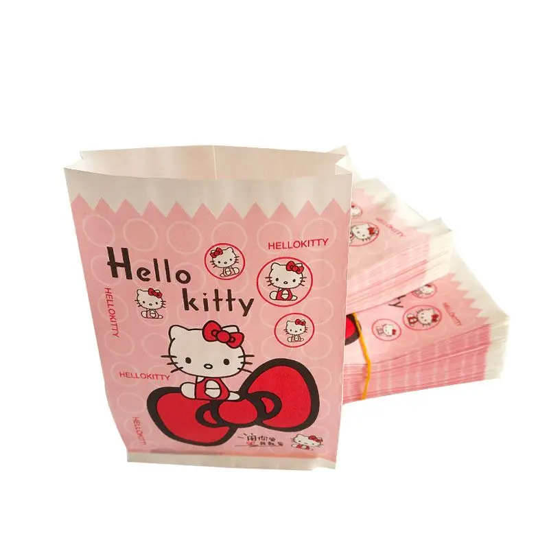 Hello Kitty Greaseproof Paper Bag Kitchen Gourmet Doggy Bag Outdoor Picnic French Fries Chicken Rice Krispies Takeaway Snack Bag