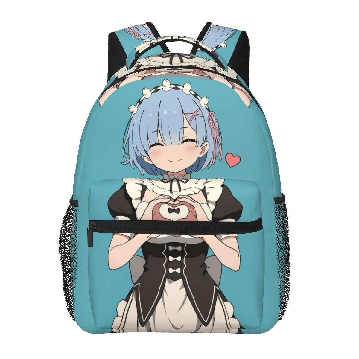 

Re Zero REM Anime Cartoon Backpacks Boys Girls Bookbag Students School Bags Cartoon Laptop Rucksack Shoulder Bag Large Capacity