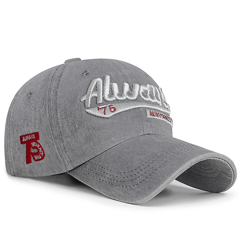 Always 75 Letter Baseball Caps Embroidered Classic Baseball Cap