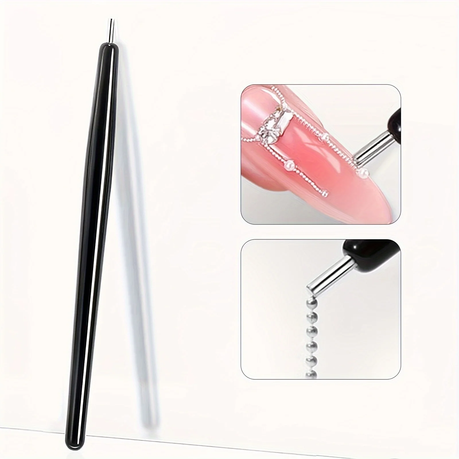 1Pcs/10Pcs Nail Magnet Magnetic Pen Suction Steel Ball Magnet Pen Nail Art Tools 3D Cat Eye Gel Nail Polish Magnetic Stick