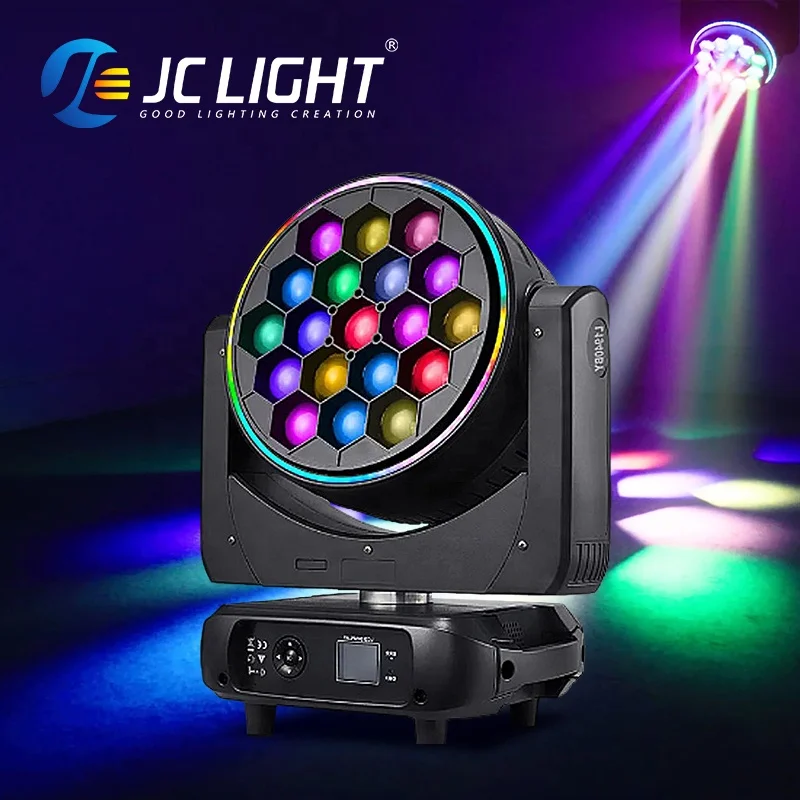 

Professional Stage Light 19x40w Led Zoom Dj Equipment Bee Eyes 19pcs 4in1 Rgbw Led Wash Moving Head Light