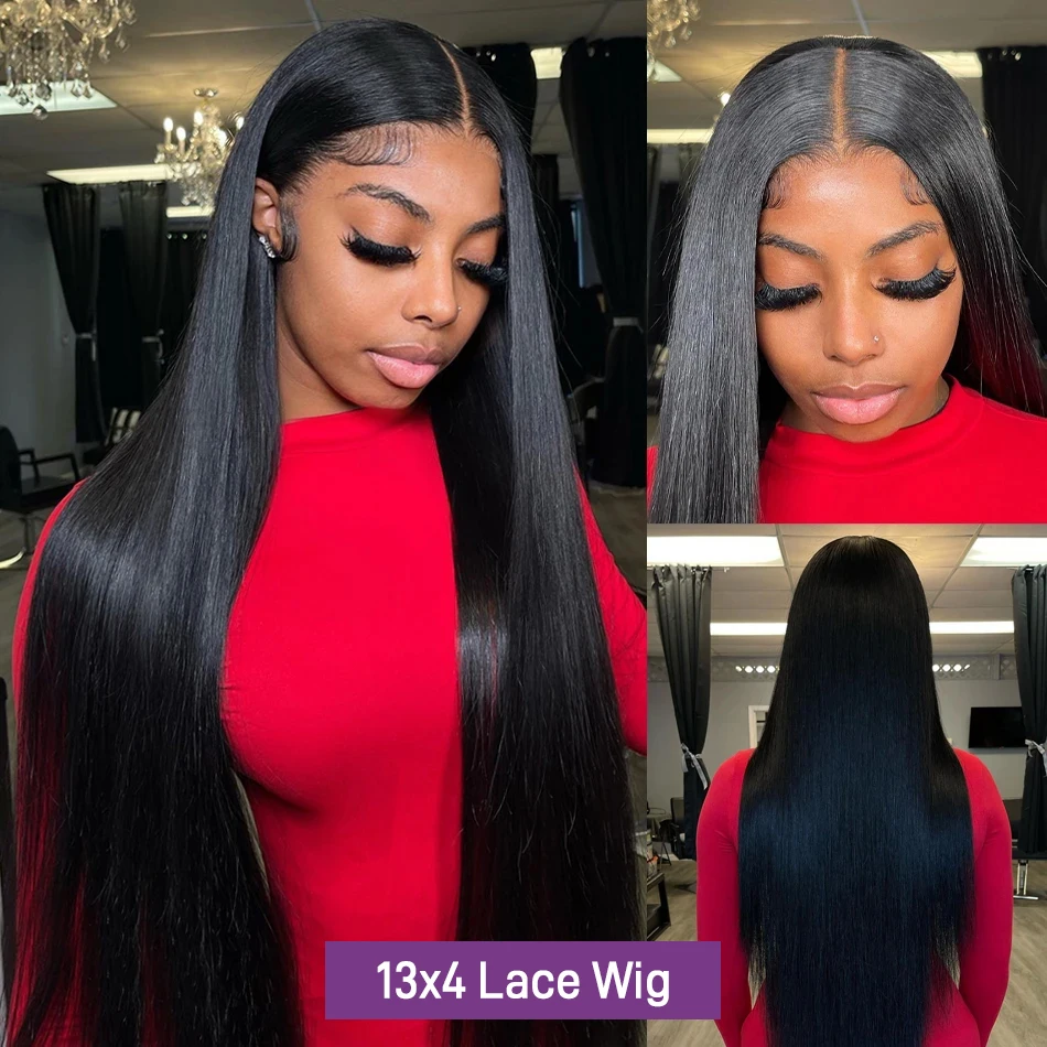 30 40 Inch Bone Straight Human Hair Wigs For Women Brazilian Hair 180% 13x4 360 Hd Lace Frontal Wig 13x6 Straight Lace Front Wig