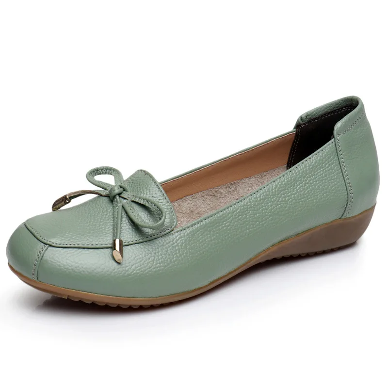 

ZXRYXGS Light Soft Cowhide Genuine Leather Shoes Flat 2025 Large Size Shoes Comfortable Soft Fashion Casual Shoes Woman Flats