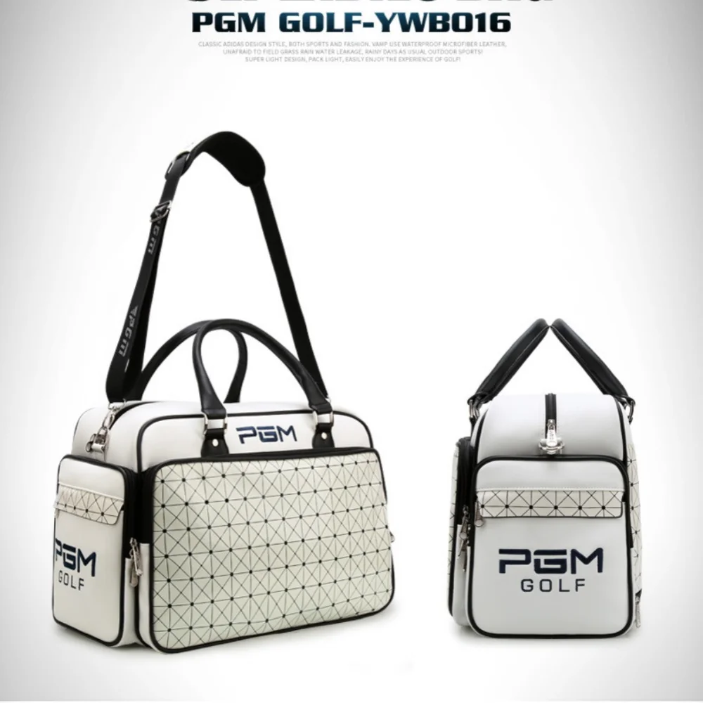 PGM-Bolsa de ropa de Golf de moda, bolso impermeable de PU, bolsa de bola deportiva, bolsa de zapatos independiente de gran capacidad, bolso de viaje