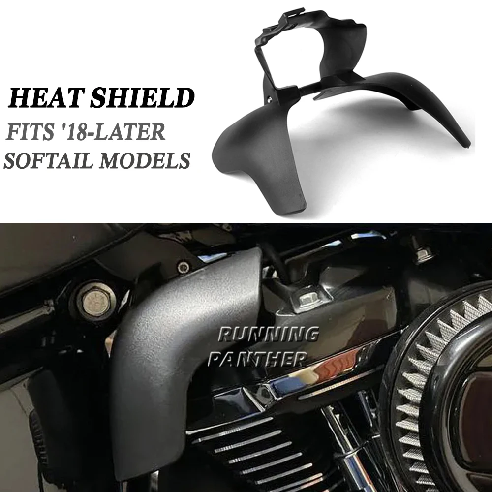 Motorcycle Heat Shield Mid-Frame Air Deflector Trim Cover For Harley Softail Breakout Street Bob Fat Bob Low Rider FXBR 2018-24