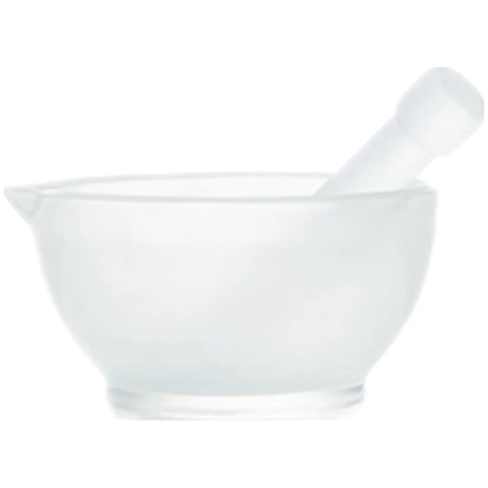 

1Set Glass Crush Pot Medicine Pestle Garlic Household Pills Grinding Bowl Spices Kitchen Seasoning Mortar Trick Garlic Jar