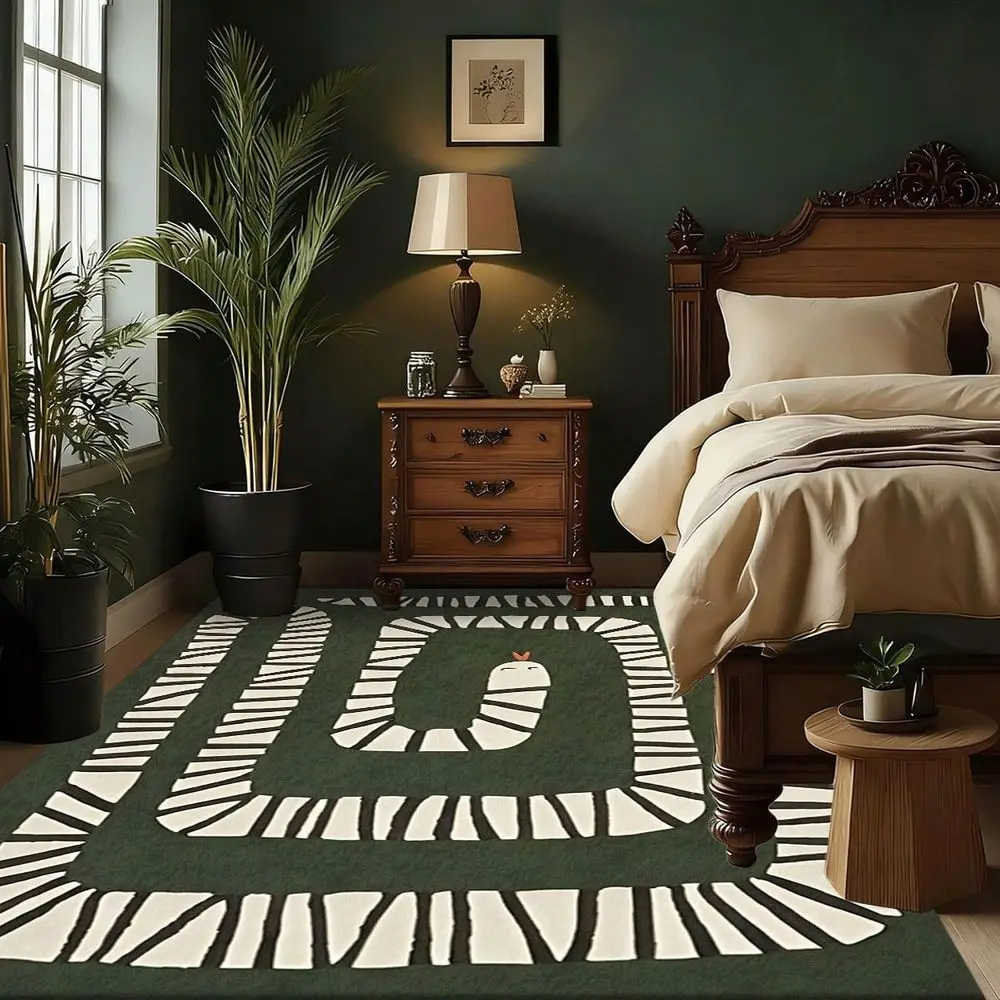 

Snake Pattern Printed Large Carpet, Exquisite Carpet, Comfortable And Beautiful, Versatile Decorative Style, Suitable For Livin