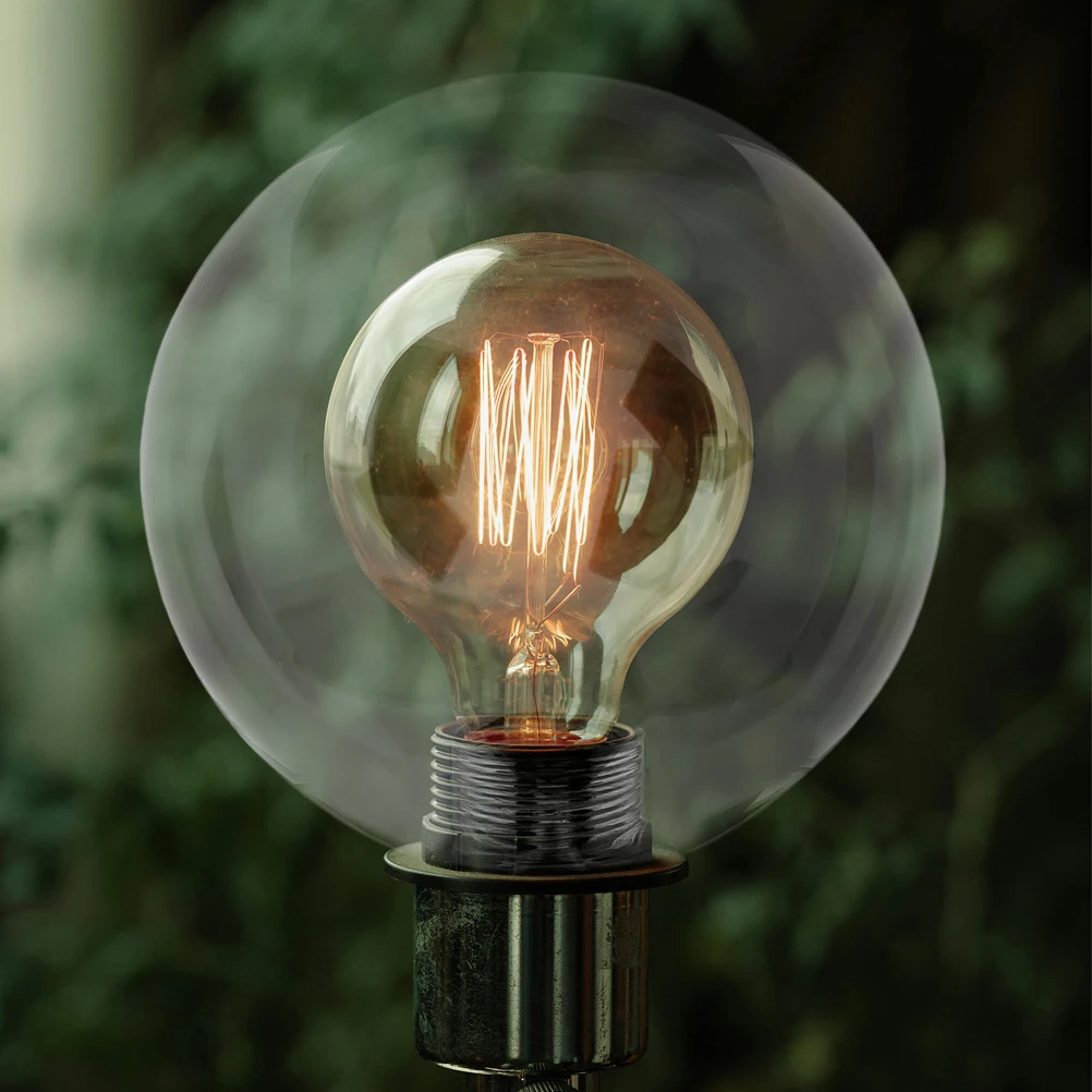 

Lamp Shade Glass Lampshade for Bulb Sphere Clear Light Globe Branches with Ball Transparent