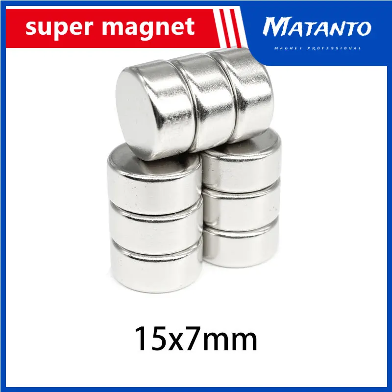 

5/10/20/30/50PCS 15x7 Circular Magnets sheet 15mm X 7mm Round Neodymium Magnet Strong N35 15x7mm Permanent Disc Magnet 15*7 mm