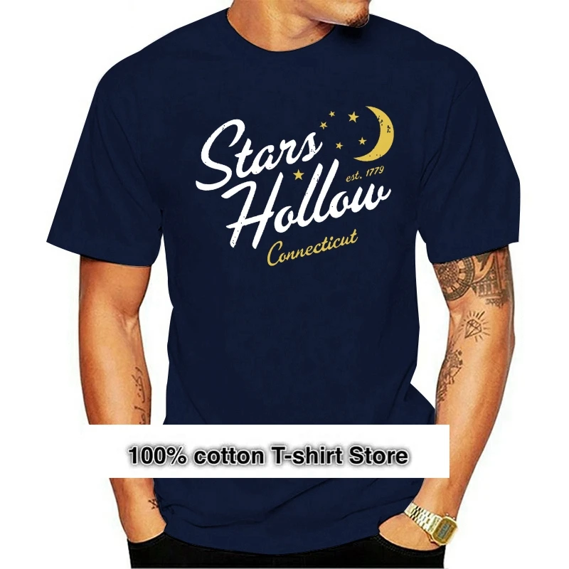 2024 Leisure Fashion 100% Cotton T-shirtPremium Stars Hollow Inspired By The Tv Series Gilmore Girls Unisex