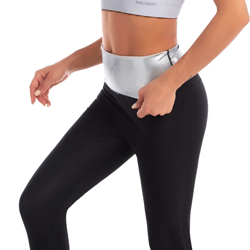 Women Sauna Suit Pants Fitness Exercise Slimming Leggings Compression Workout High Waist Trainer Hot Thermo Sweat Belly Trimmer