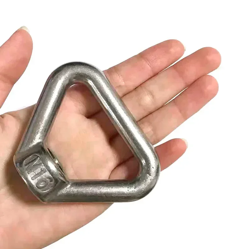 1PC  M8 M10 M12 M14 M16 M20 304 Stainless Steel Triangle Lifting Eye Nut Trapezoid Thread Rings Fit For Handle Bolts