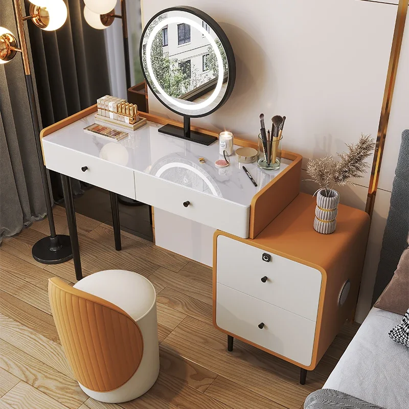 Luxury Cosmetics Dressing Table Vanity Room Organizer Bathroom Drawer Dressing Table Nordic Comoda Pra Quarto Salon Furniture