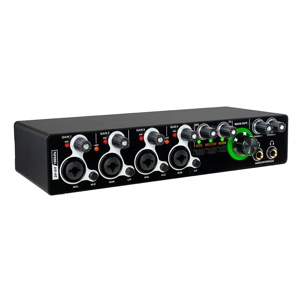 Kartu Suara TLF Xtuga Enping Dikos Source Factory 24Bit 192KHz 4 Input 4 Output USB Interfaz De o Interface