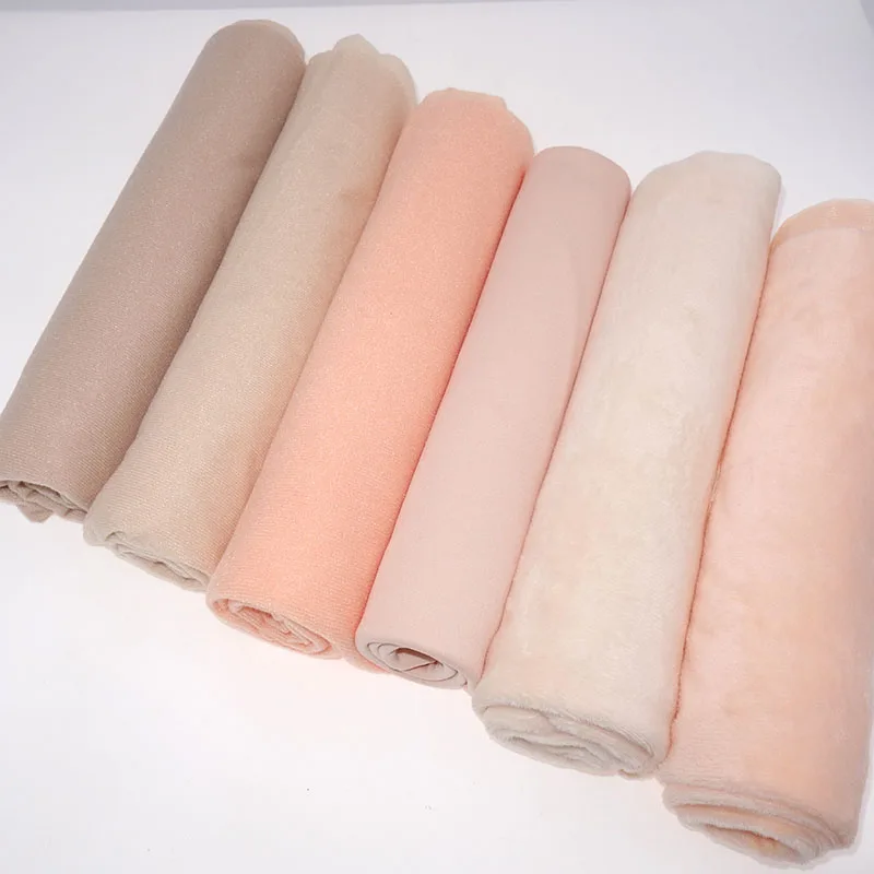 150cm wide  Doll Skin Fabric Solid Color Plush Cloth DIY Patchwork Sewing Supplies Accessories