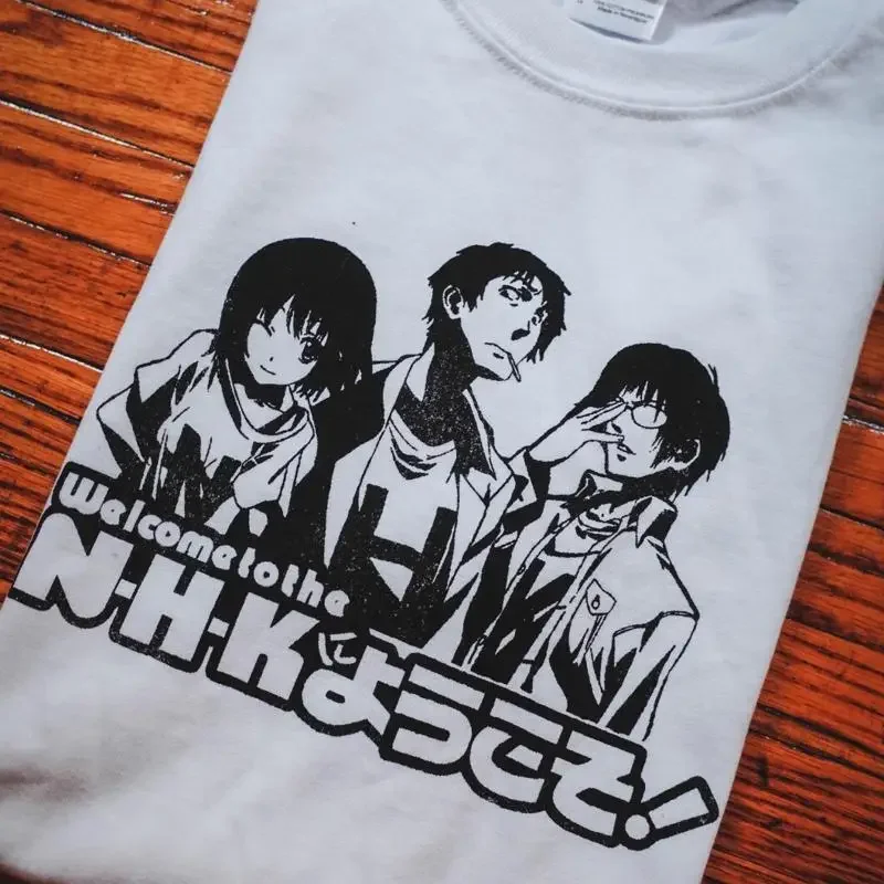 مرحبا بكم في تي شيرت NHK الكلاسيكي ، أنيمي مانغا أوتاكو ، هيكيكوموري ، ستينز بوابة أنيمي الملابس الشارع الشهير المتضخم تي شيرت #1