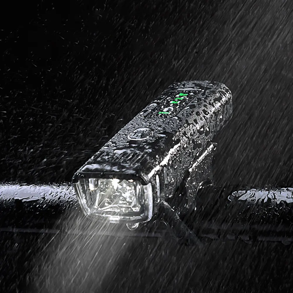 

1Pcs Sensor Bike Headlight Outdoor Cycling Mountain LED Night Riding Light Black USB Handlebar Headlamp Waterproof Durable