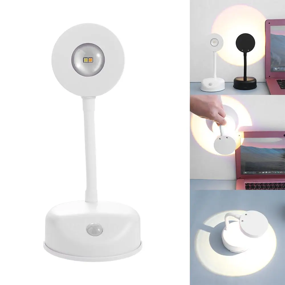 

LED Wireless Spotlight Battery Operated Motion Sensor Wall Lamp Cat-Eye Bulb Dimmable Art Display Light Neon Night Light