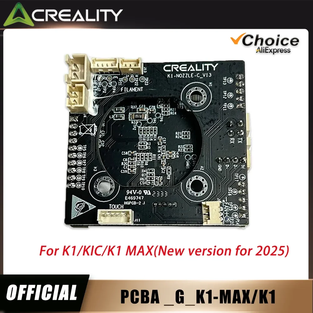 

Официальный адаптер Creality K1C PCBA G для K1/KIC/K1 MAX T9 GD32F303CBT6 NOZZLE C V13, замена аксессуаров для 3D-принтеров