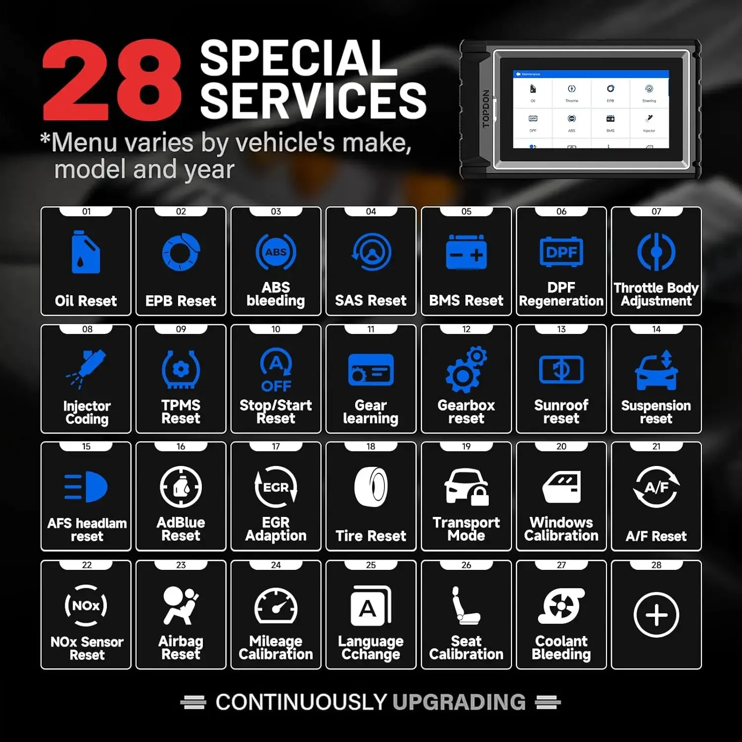 TOPDON Artidiag800 BT 2 Automotive Car Diagnostic Tool Full System OBD2 Scanner 2 Year Free Update Scan Tool VCI Repair Tool