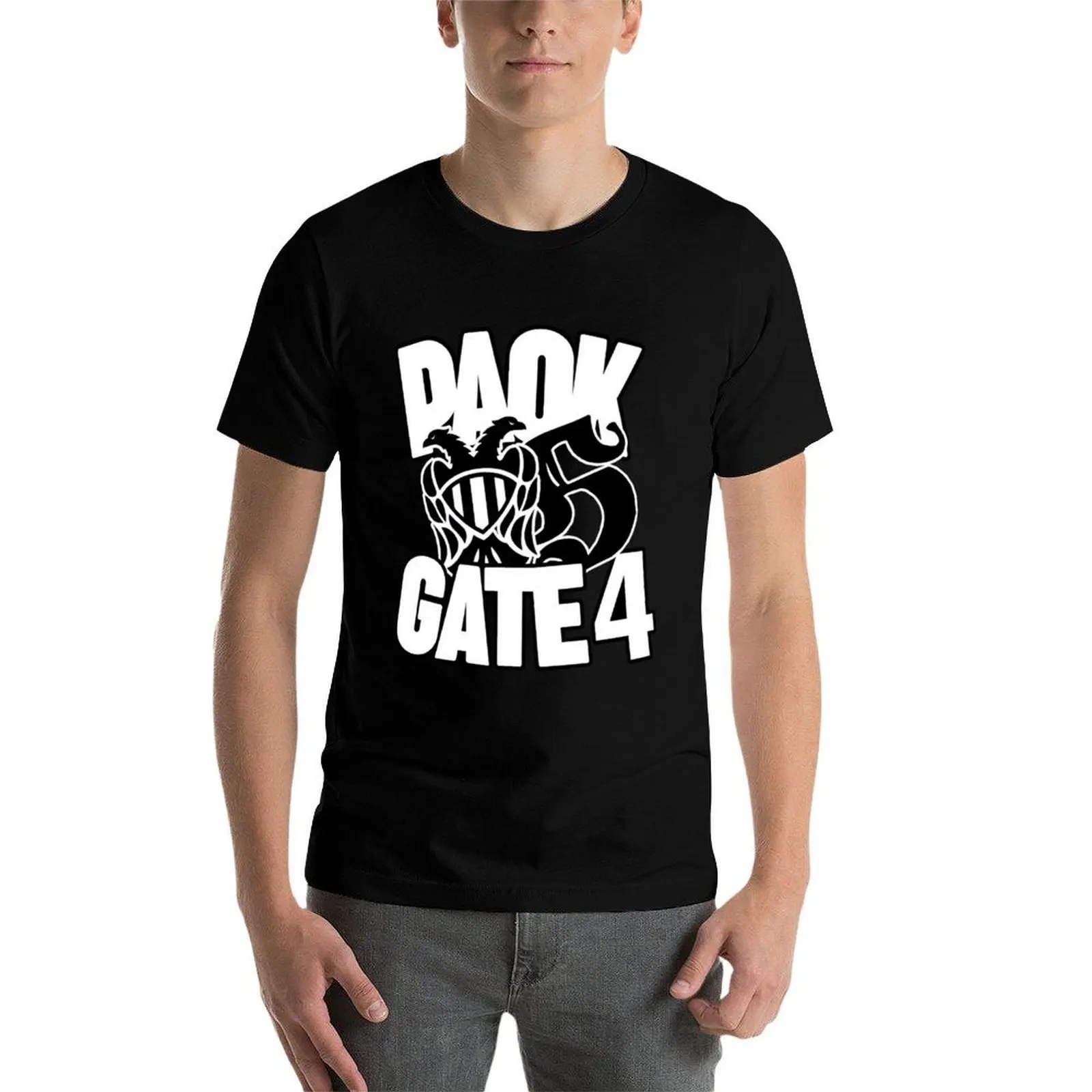 

PAOK GATE 4 T-Shirt t shirt men 100% cotton luxury brand funny t shirts cotton T-Shirt