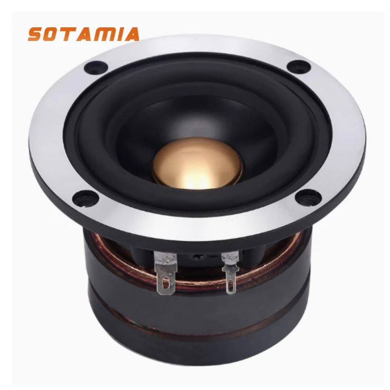 SOTAMIA 1개 3인치 풀레인지 HIFI 스피커 4/8옴 30-60W 25코어 알루미늄 베이스 듀얼 마그네틱 롱 스트로크 고출력 스피커