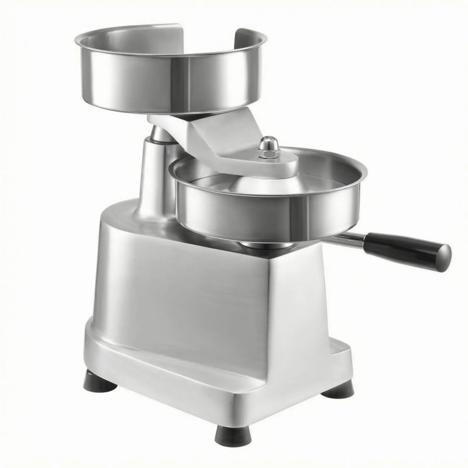 Stainless Steel Manual Burger Press Meat Patty Maker with Hinged Forming Plate for Homemade Hamburgers