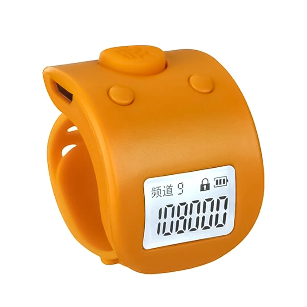 Mini Digital LCD Electronic Finger Counter Ring Hand Tally Counter Hand Held 9 Digit Prayer Rechargeable Counters Clicker