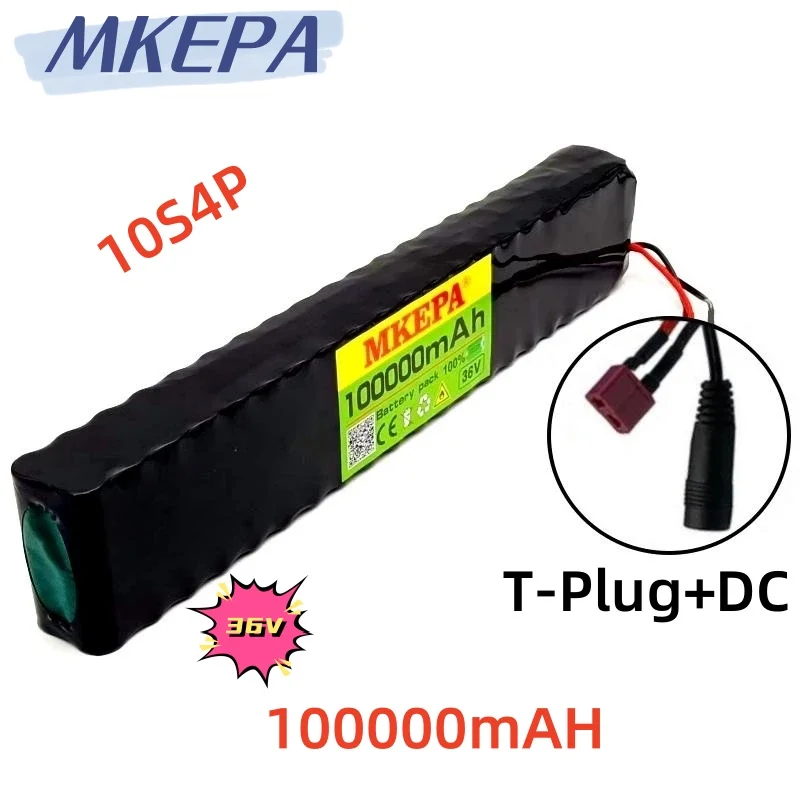 10S4P 36V 100000mAh Electric Scooter Lithium Battery 18650 battery pack 36V 100Ah Electric Scooter Electric Scooter Battery 36v