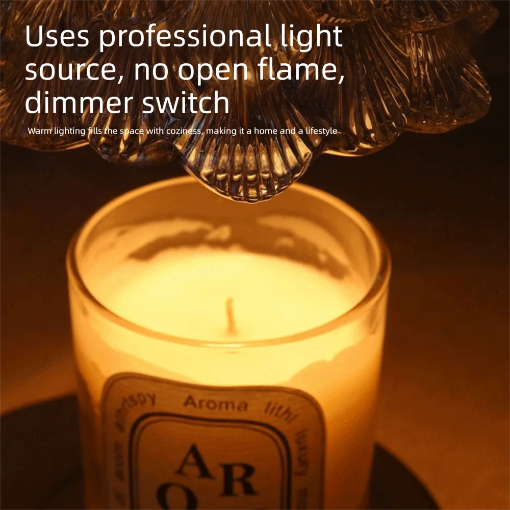 Adjustable Height Wax Melt Lamp Minimalist Luxury Creative Dimmable Fragrance Lamp Vintage Retro Candle Warmer Lamp Learning