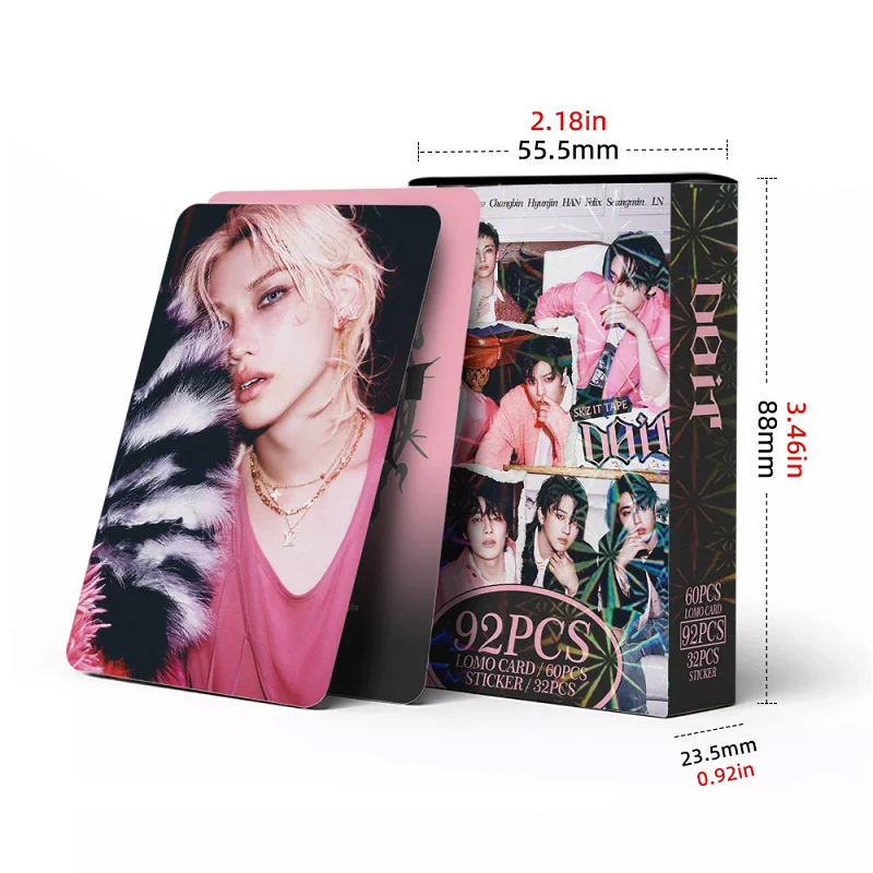 92PCS SKZ IT TAPE: DO IT New Album Photo Cards Set - Korean Idol Collectible LOMO Cards With Bonus Stickers