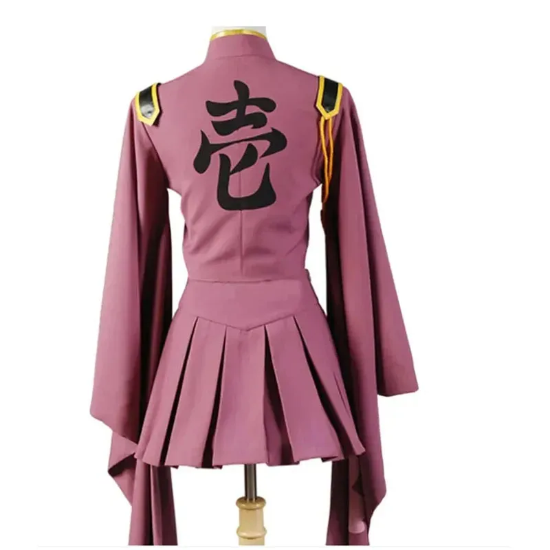 Cosplay Anime Miku Seribu Pohon Sakura Mikuu Kimono Pakaian Wanita Seragam Militer Merah Muda dengan Topi Setelan Mewah Halloween Ir;l5
