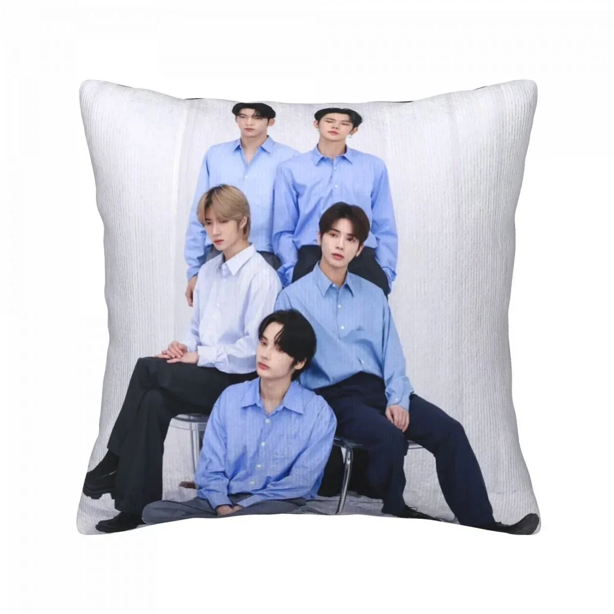 TXT HD Poster Double-sided Printed Pillowcase SOOBIN YEONJUN BEOMGYU TAEHYUN HUENINGKAI Photo Picture Home Decor Cushion Cover