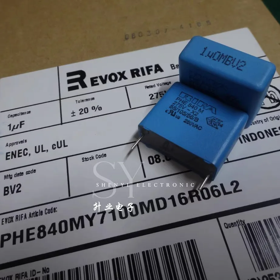 

5pcs/10pcs PHE840 1.0uf/275vAC 1u0f 1uf 105 New thick 10.5 film capacitor 22MM PHE840MY7100MD16R06L2