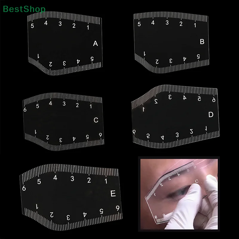 ♥♥♥Portable Instant Brow Shaper Drawing Eyebrow Design Ruler,Precision Shaping Tool,Long Lasting