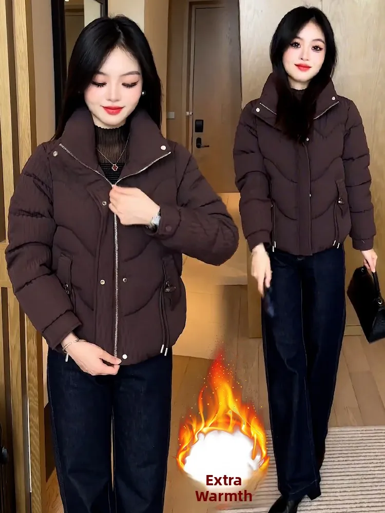 

Women's ort down Cotton Jaet Thi Warm Outerwear Faionable Winter New Sle Slimming Versatile Korean Version Coat